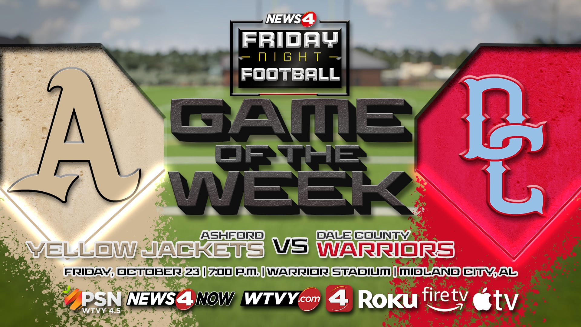 Ashford, Dale County Meet in Win-and-In Playoff Matchup