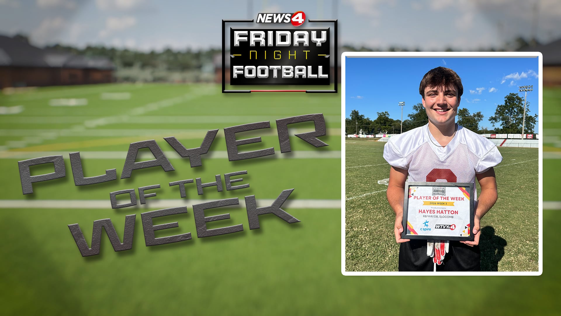 Slocomb Junior Hayes Hatton Named Player of the Week