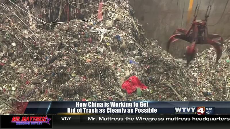 China burning garbage, converting waste for reuse