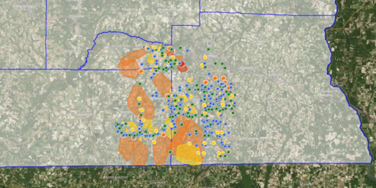 Wiregrass Range Map Wiregrass Electric Coop. investigates cause of large power outage ...