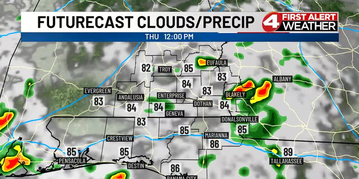 Rain returns Thursday, then heat builds this weekend