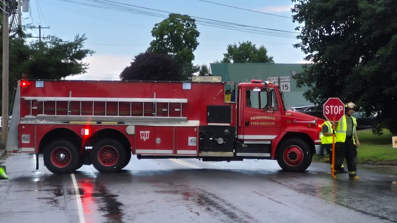 A person died after a tree came down on their car in Maine during a thunderstorm on Thursday.