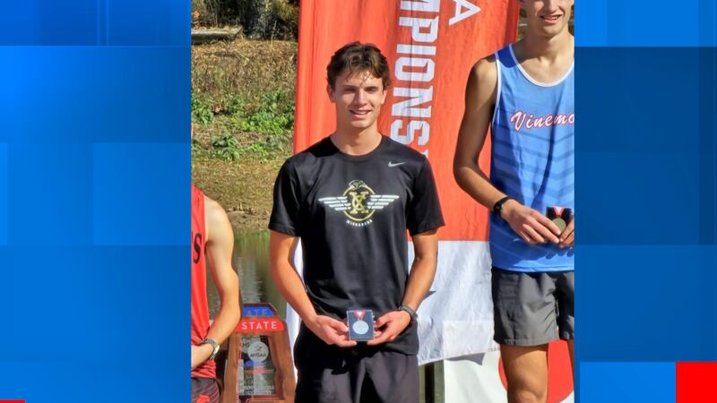 Landon Davenport practices every day and plans to continue his running career in college.