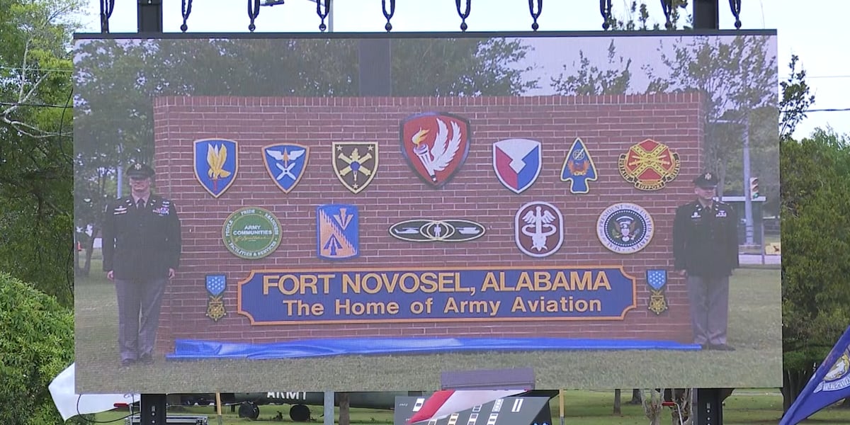 Fort Rucker Welcomesign Fort Rucker officially renamed as Fort Novosel
