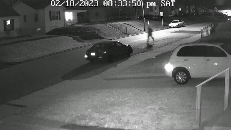In a neighbor's doorbell camera video, you can hear a gunshot just after 8:30 p.m. Saturday....