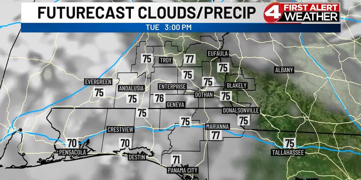 Spring-like weather continues, but rain arrives midweek