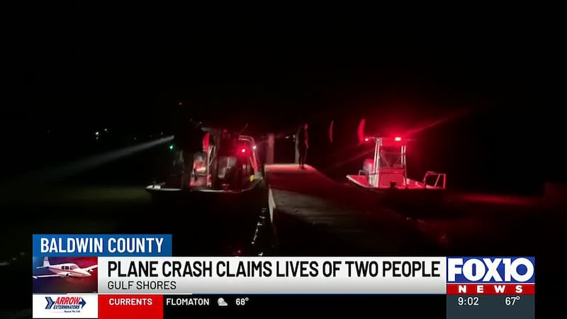 Search crews recover plane debris from Bon Secour Bay after crash kills two