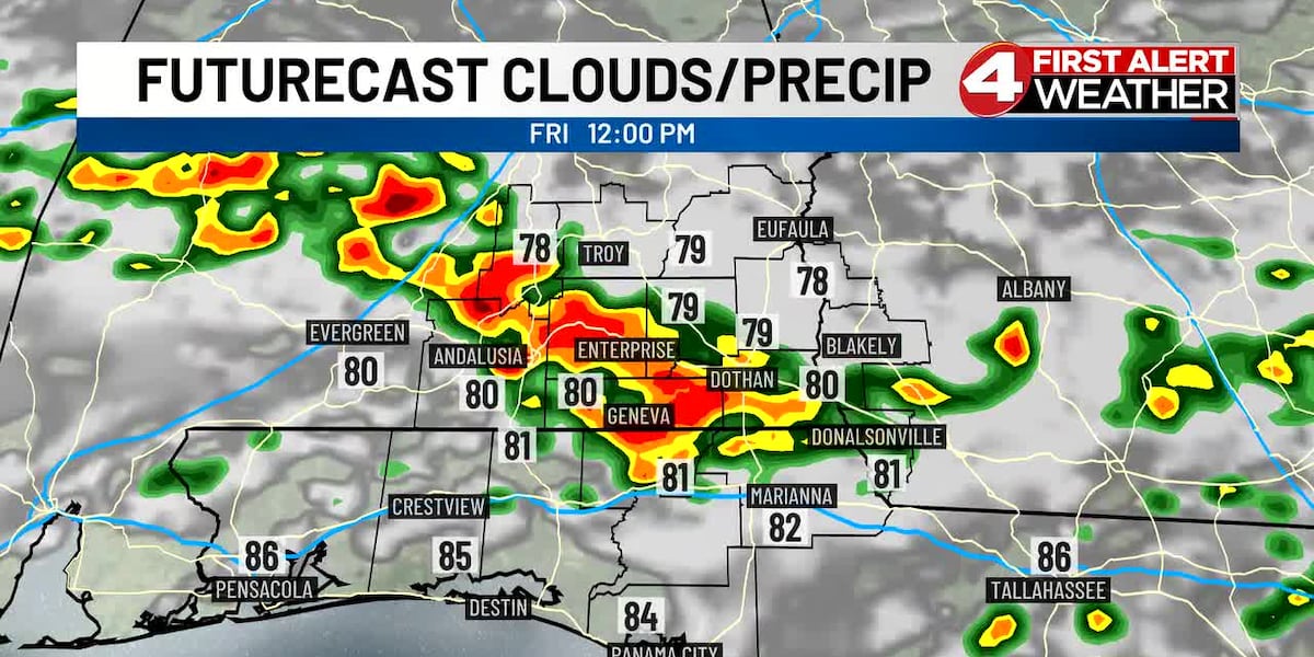 Heavy rain and gusty winds once again expected today