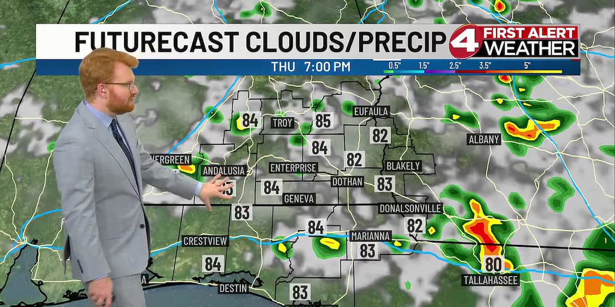 Remaining Hot Between Low-End Rain Chances