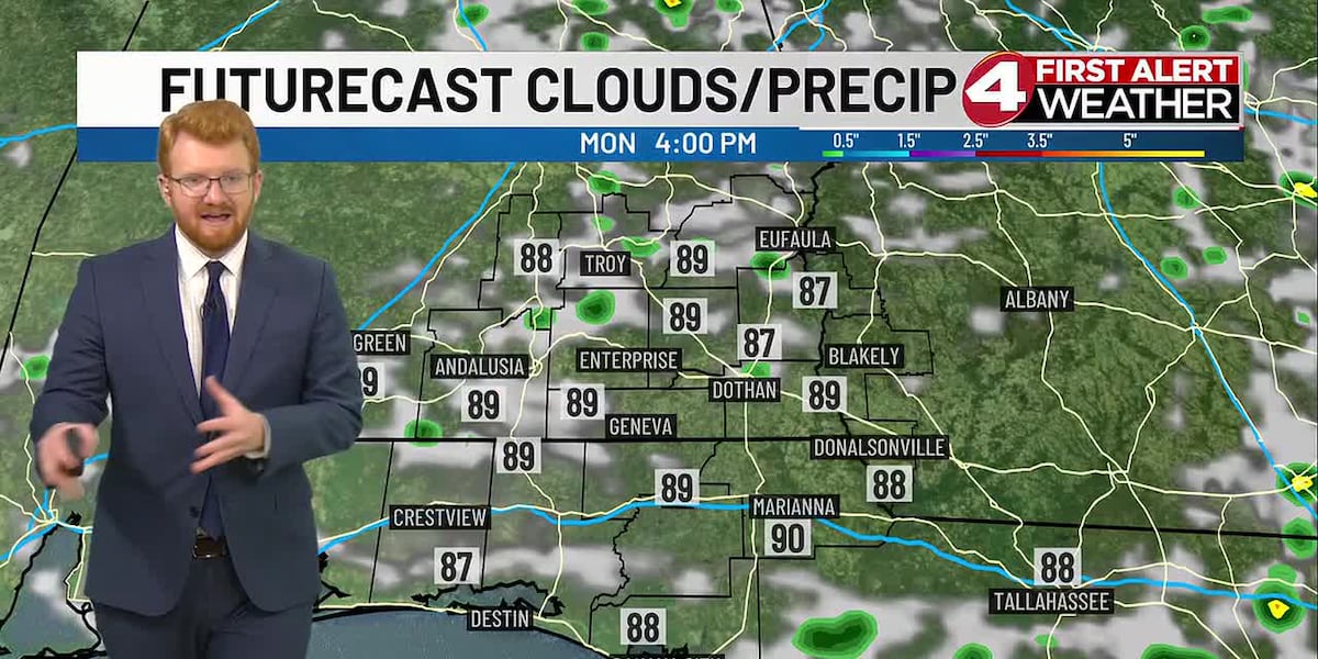 Week Starts With Lower Rain Chances