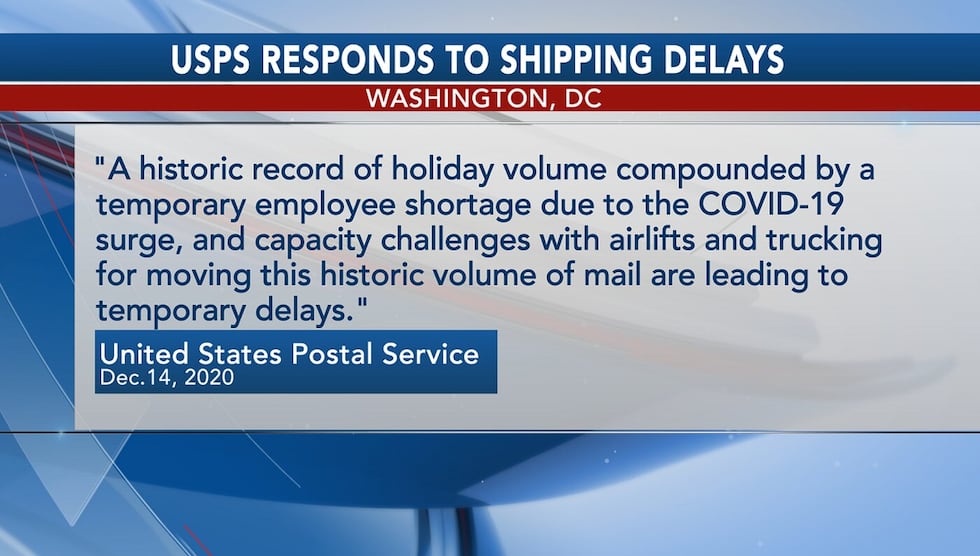 Mail Shipping Delayed USPS explains shipping delays this holiday season