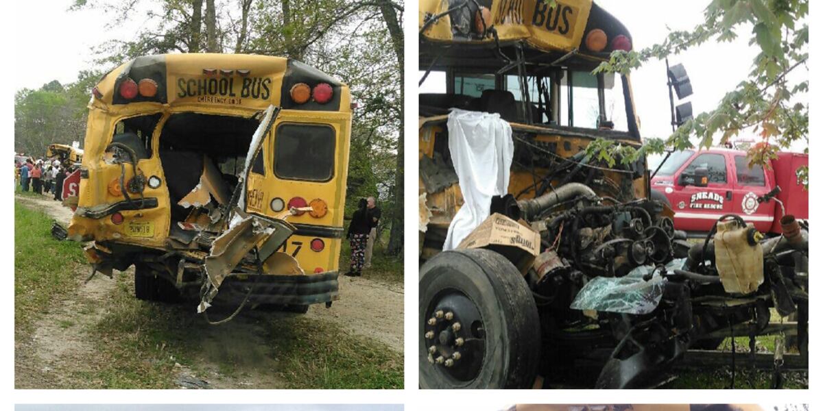 Accident Involving Semi and Two School Buses in Jackson County