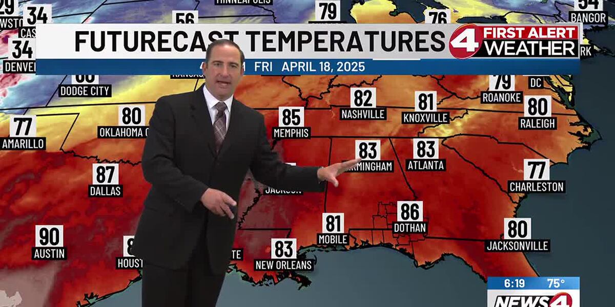 David Weather Map Chief Meteorologist David Paul Weathercast Wednesday, April 16, 2025