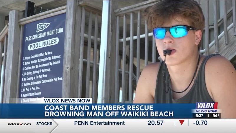 Two teens on a patriotic trip to Hawaii pulled a struggling man from the ocean — and later...