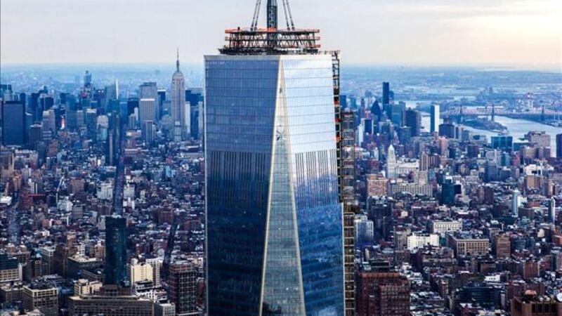 One World Trade Center sits at the site of the former World Trade Center, after opening on...